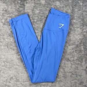 Gymshark High Waisted Training Leggings Light Blue Small